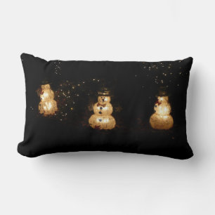 Coussin Rectangle Écran Luminaire Snowman