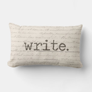 Coussin Rectangle écriture, manuscrit Jane Austen