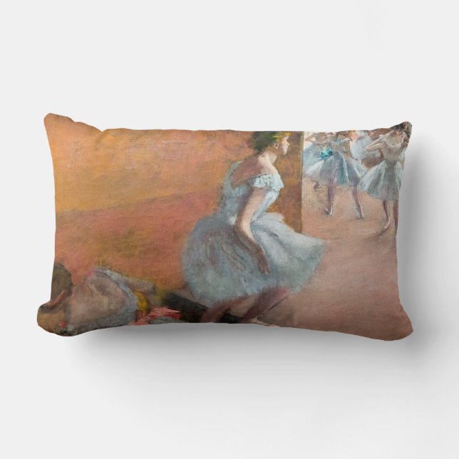 Coussin Rectangle Edgar Degas - Danseurs Escalade d'un escalier (Recto)