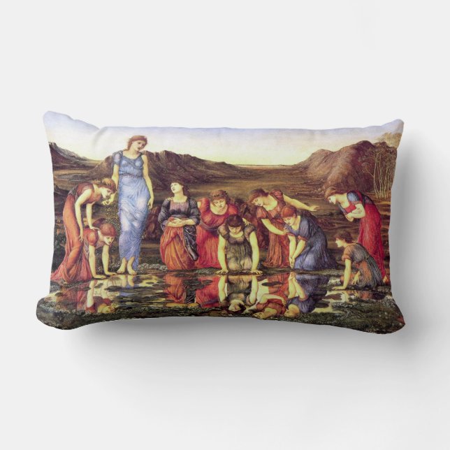 Coussin Rectangle Edouard Jones - le miroir de Vénus (Recto)