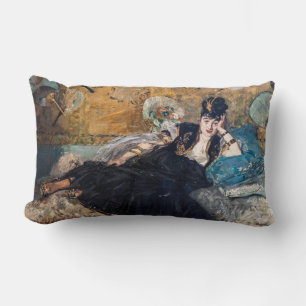 Coussin Rectangle Edouard Manet - Lady avec fans