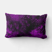 Coussin Rectangle Effet Dessin de peinture rouge & violet (Verso)
