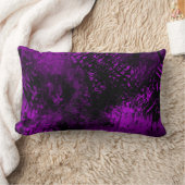 Coussin Rectangle Effet Dessin de peinture rouge & violet (Couverture)
