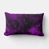 Coussin Rectangle Effet Dessin de peinture rouge & violet (Recto)