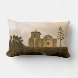 Coussin Rectangle Église du Texas - Vintage/sépia