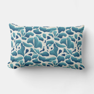 Coussin Rectangle Élégance Motif bleu et blanc