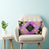 Coussin Rectangle Élégant 33e anniversaire du Mariage Améthyste (Chaise)