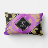 Coussin Rectangle Élégant 47e anniversaire du Mariage Améthyste (Recto)