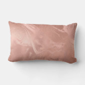 Coussin Rectangle Élégant cuivre moderne rose gold marble look (Verso)
