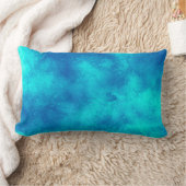Coussin Rectangle Elégant effet nuage tempête motif bleu turquoise (Couverture)