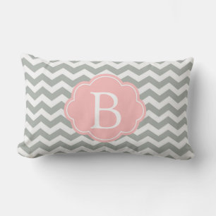 Coussin Rectangle Élégant, moderne et classique monogramme chevron g
