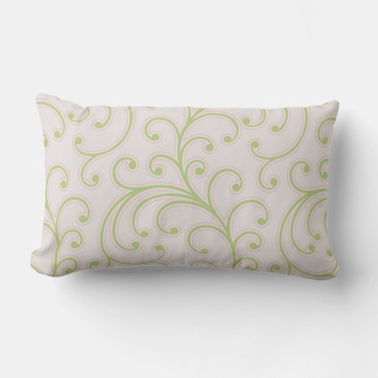 Coussin Rectangle Élégant motif floral rose-rose-rose-poule (Recto)