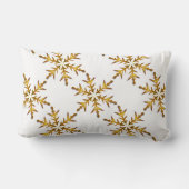 Coussin Rectangle Elégant or et blanc Joyeux Noël (Verso)