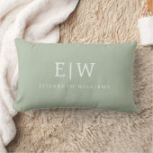 Coussin Rectangle Élégant professionnel simple Monogramme minimalist (Couverture)