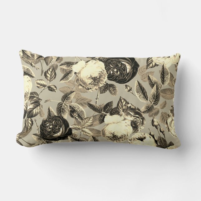 Coussin Rectangle Élégant Rose beige Vintage (Recto)
