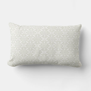 Coussin Rectangle Élégant simple bleu et blanc