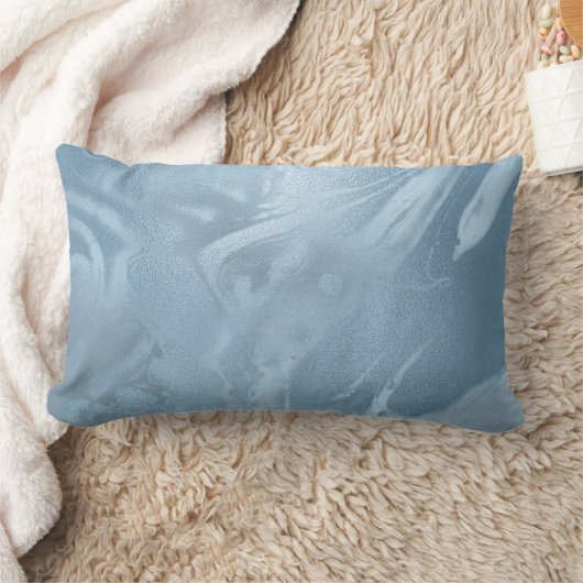 Coussin Rectangle Elégant style moderne et design marbre bleu bébé (Couverture)
