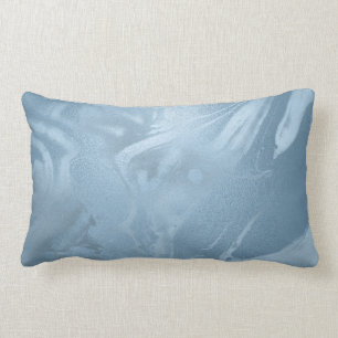 Coussin Rectangle Elégant style moderne et design marbre bleu bébé