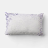 Coussin Rectangle Élégant violet Vintage (Verso)