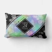 Coussin Rectangle Élégante 24e anniversaire du Mariage Opal (Recto)