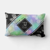 Coussin Rectangle Élégante 34e anniversaire du Mariage Opal (Verso)