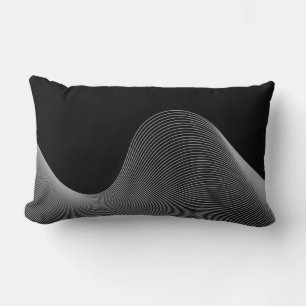 Coussin Rectangle Élégante, moderne, futuriste abstraction des vague