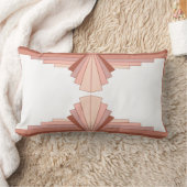 Coussin Rectangle Éléments Art déco dans une palette d'or rose (Couverture)