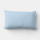 Coussin Rectangle Éléphant de dessin animé mignon sur fond bleu (Verso)
