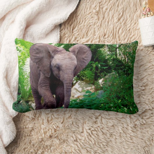 Coussin Rectangle Éléphant et jungle (Couverture)