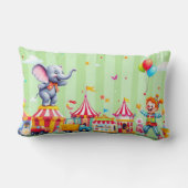 Coussin Rectangle Eléphants & Clowns Confort Cushion (Verso)
