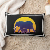 Coussin Rectangle Éléphants du coucher de soleil (Couverture)