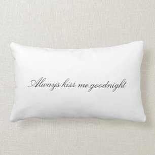 Coussin Rectangle Embrassez-toujours moi bonne nuit