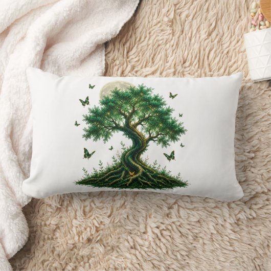 Coussin Rectangle emerald magic tree latte mug (Couverture)
