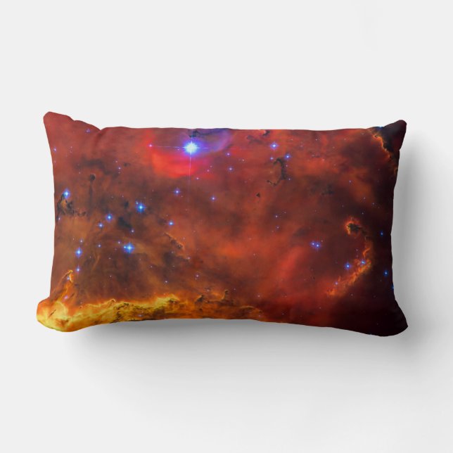 Coussin Rectangle Émission Nebula NGC 2467 en Constellation Puppis (Recto)