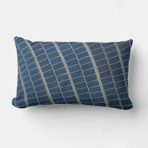 Coussin Rectangle Emplacement pour panneau solaire bleu