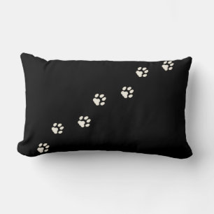 Coussin Rectangle Empreintes de pattes de chats ivoiriens Feline Tra