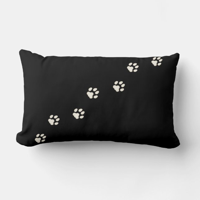 Coussin Rectangle Empreintes de pattes de chats ivoiriens Feline Tra (Recto)