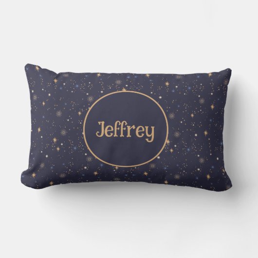 Coussin Rectangle Enfants Starry Night Sky Stars dans l'espace Multi (Recto)