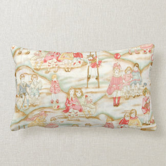 Coussin Rectangle Enfants victoriens au carreau de MoJo de jeu