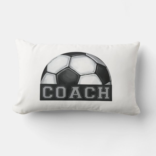 Coussin Rectangle Entraîneur de football (Recto)