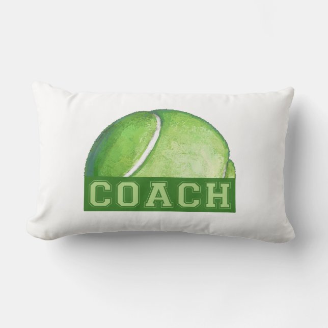 Coussin Rectangle Entraîneur de tennis (Recto)