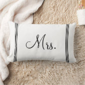 Coussin Rectangle Épousant Mme blanche et noire de | (Couverture)