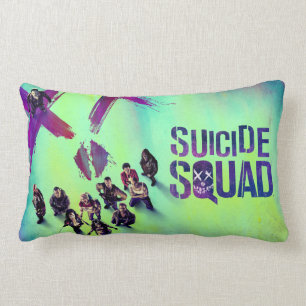 Coussin Rectangle Équipe de suicide Poster de groupe