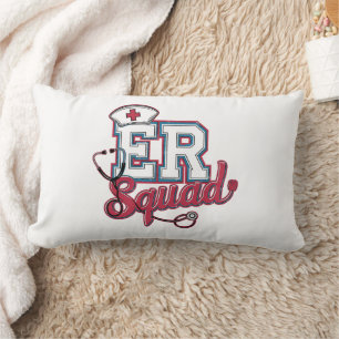 Coussin Rectangle Équipe des urgences – L'équipe de la salle d'urgen