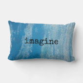 Coussin Rectangle errer et imaginer du texte sur la peinture de text (Verso)