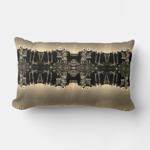 Coussin Rectangle Esquimau habillé de fourrure vintage Alaska igloo
