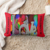Coussin Rectangle Essence de Noël avec l'amour de la Crèche (Couverture)