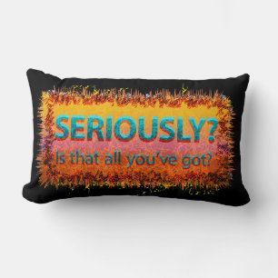 Coussin Rectangle Est-ce que tout Noir