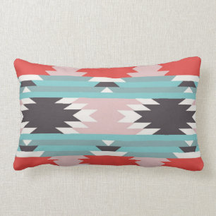 Coussin Rectangle Estampes amérindiennes autochtones Motifs tribaux