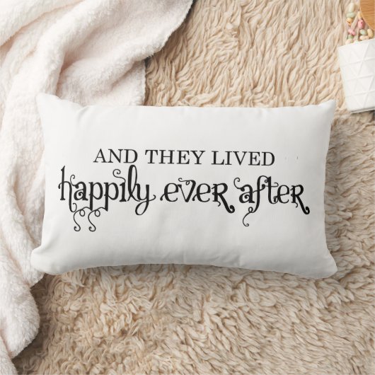 Coussin Rectangle Et ils ont vécu heureusement pour toujours (Couverture)